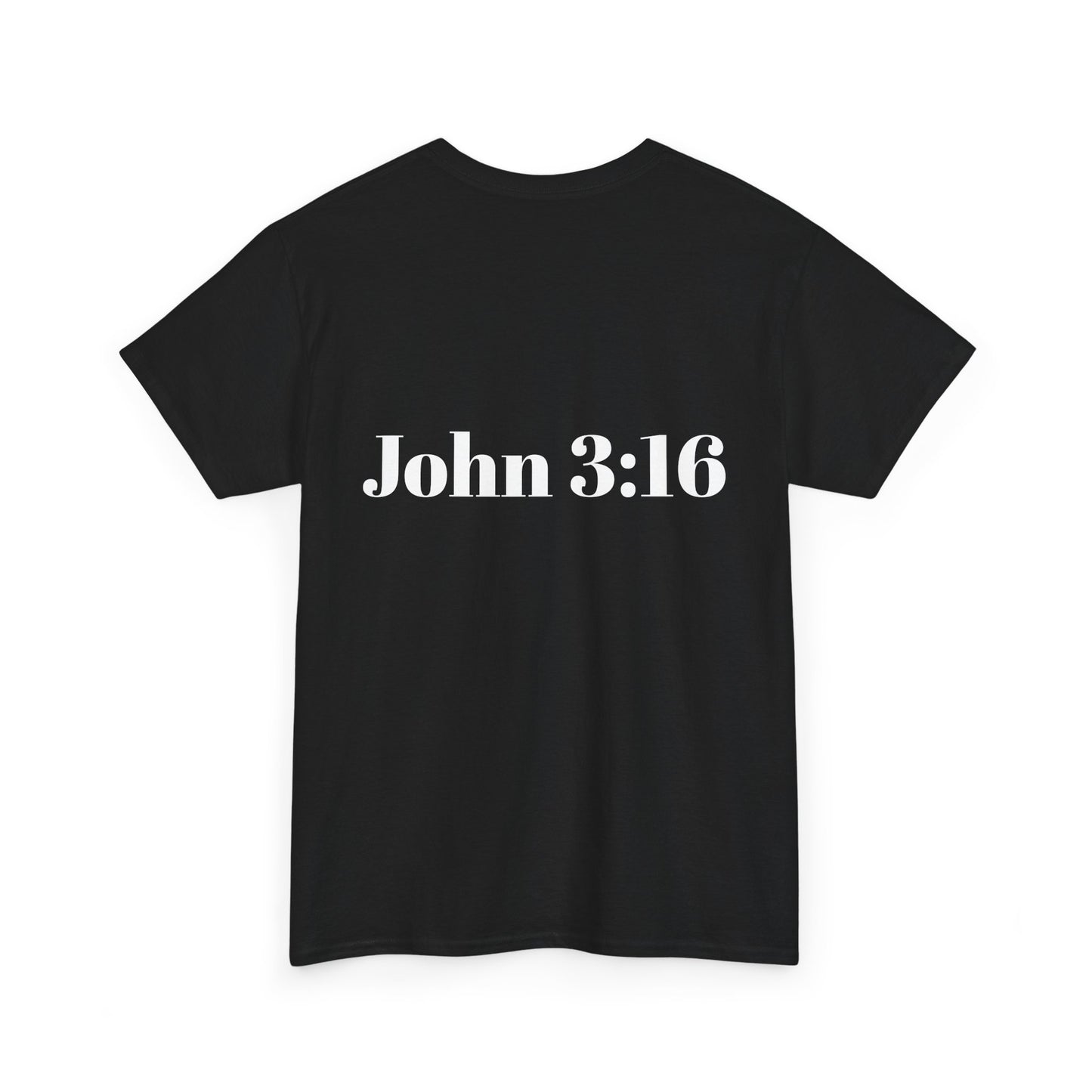 Jesus Is King Heavy Cotton Tee for Faithful Wear, Unisex Christian Shirt, Inspirational Gift, Church Attire, Bible Verse Apparel