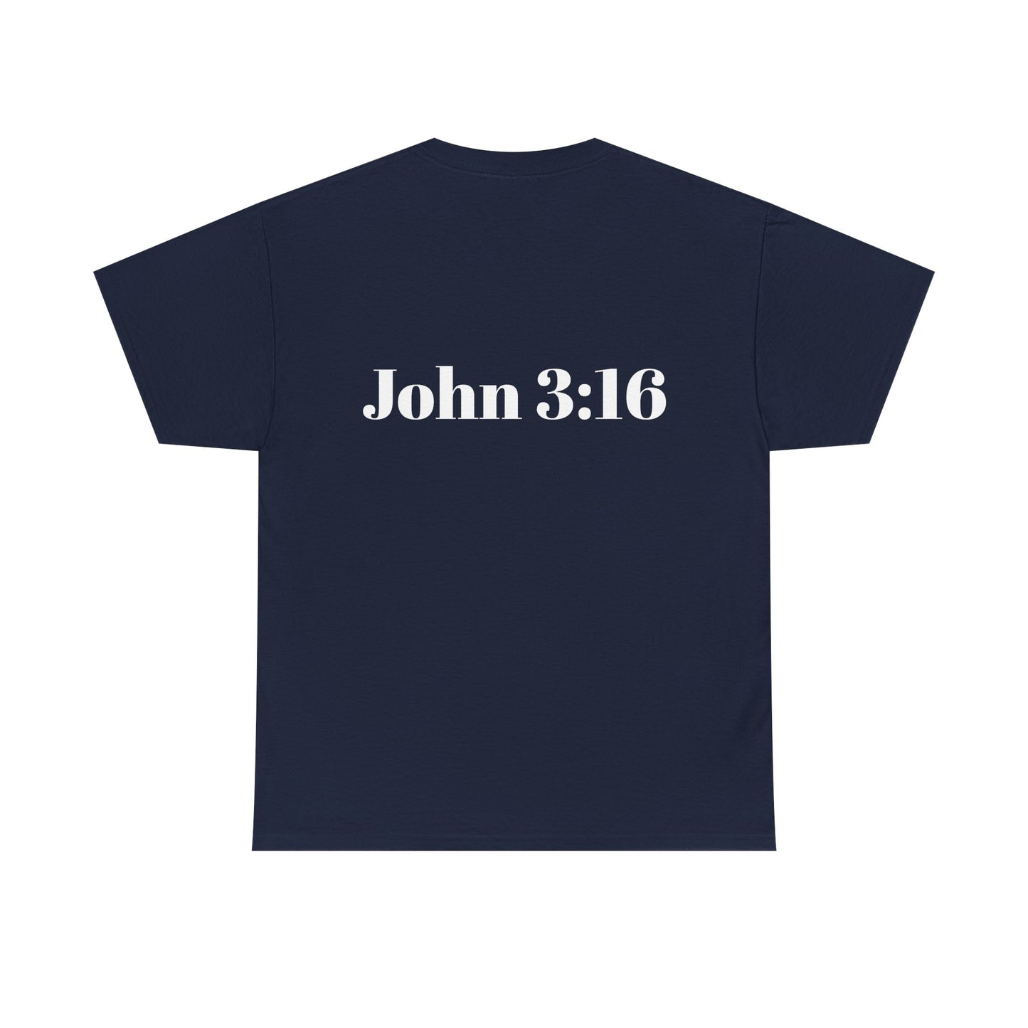 Jesus Is King Heavy Cotton Tee for Faithful Wear, Unisex Christian Shirt, Inspirational Gift, Church Attire, Bible Verse Apparel