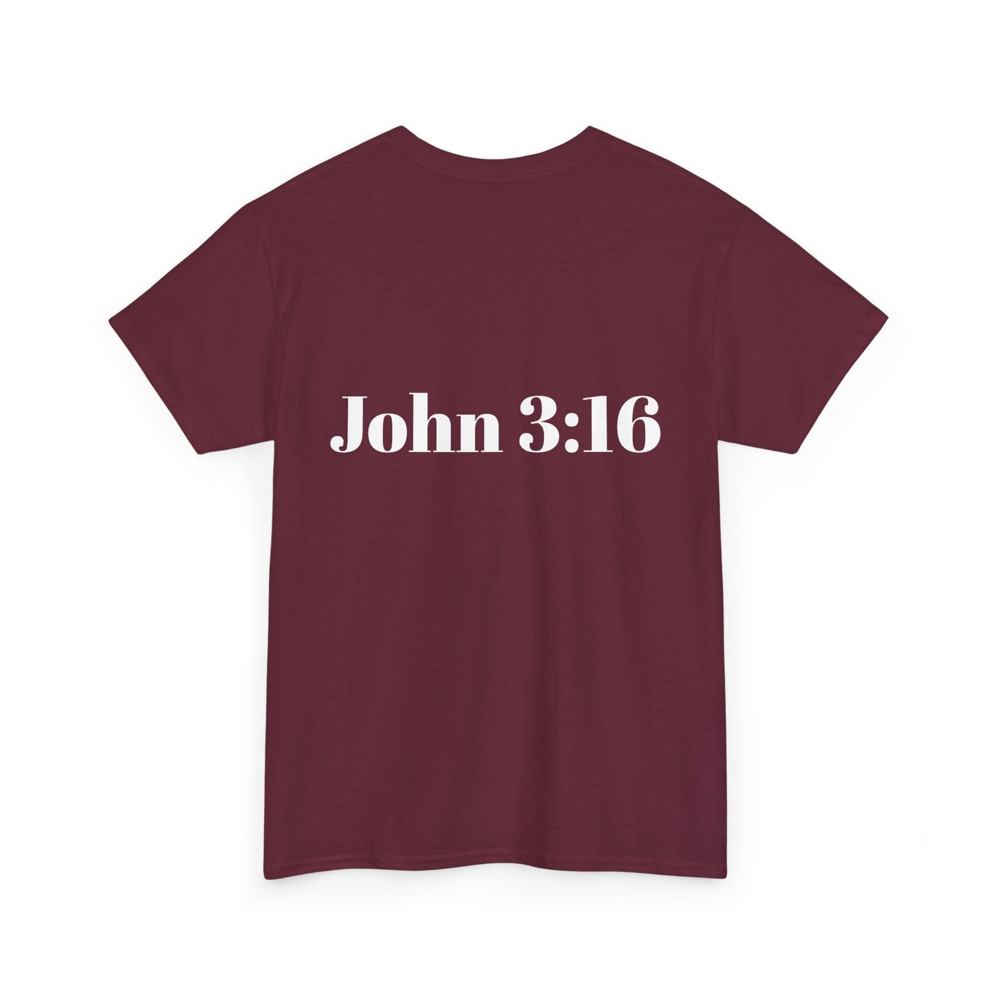 Jesus Is King Heavy Cotton Tee for Faithful Wear, Unisex Christian Shirt, Inspirational Gift, Church Attire, Bible Verse Apparel