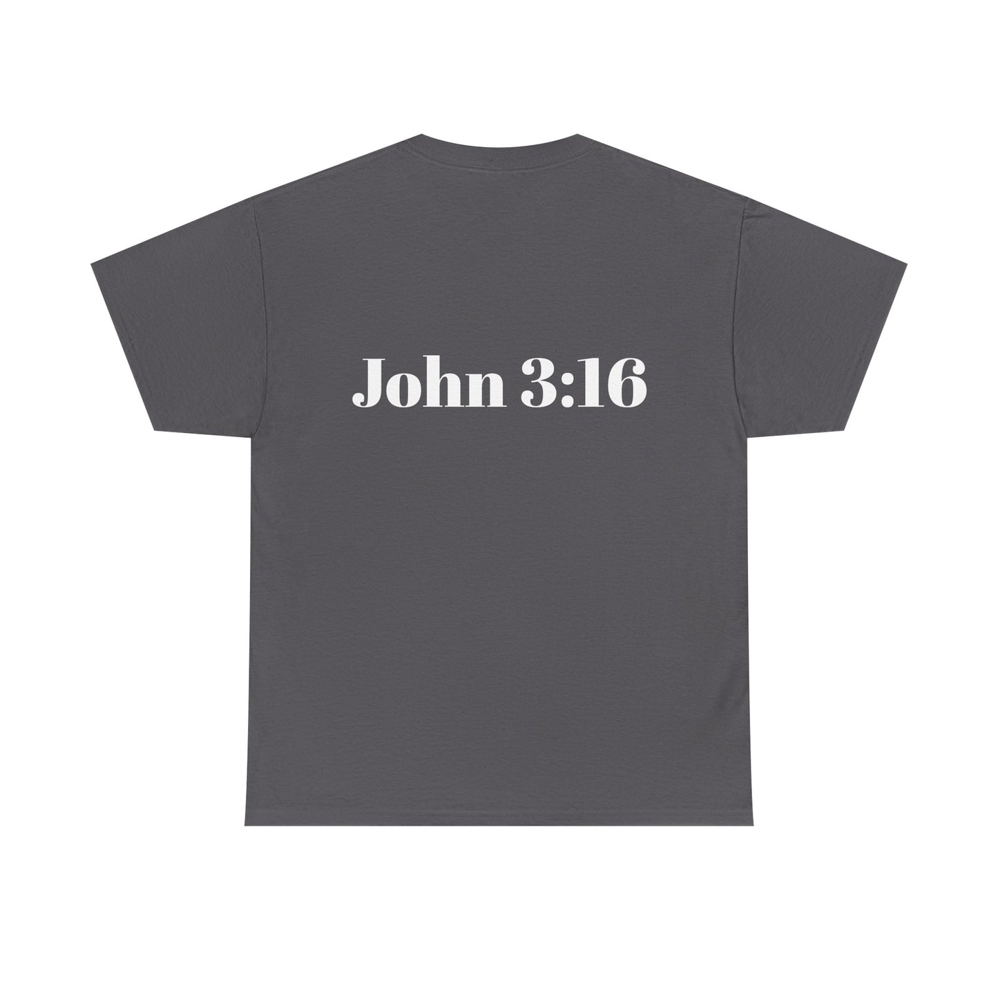 Jesus Is King Heavy Cotton Tee for Faithful Wear, Unisex Christian Shirt, Inspirational Gift, Church Attire, Bible Verse Apparel