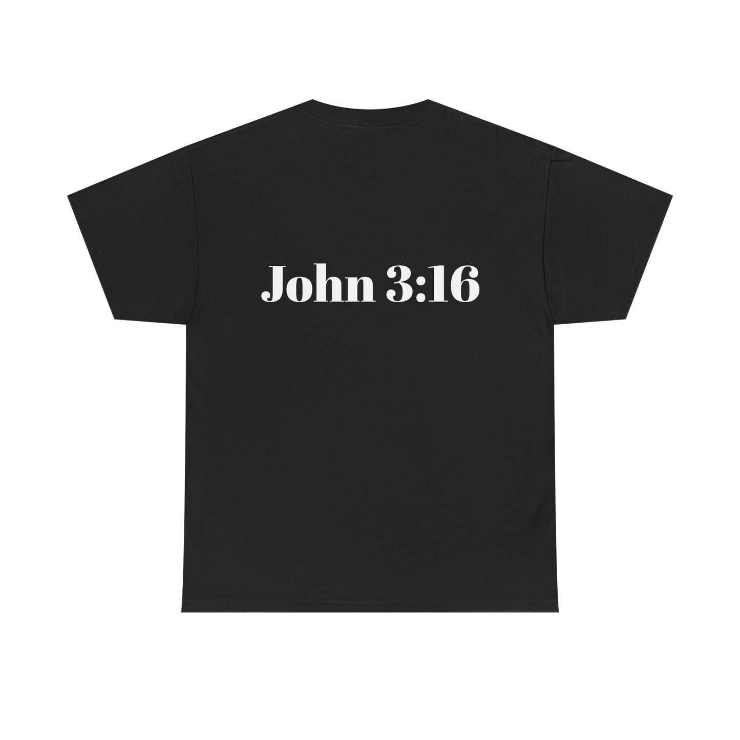 Jesus Is King Heavy Cotton Tee for Faithful Wear, Unisex Christian Shirt, Inspirational Gift, Church Attire, Bible Verse Apparel