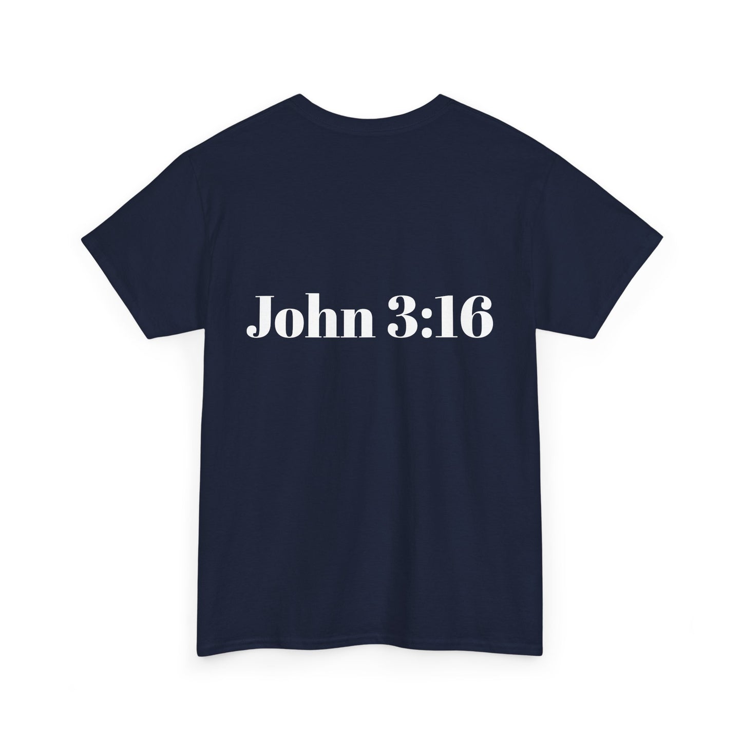 Jesus Is King Heavy Cotton Tee for Faithful Wear, Unisex Christian Shirt, Inspirational Gift, Church Attire, Bible Verse Apparel